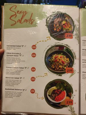 Menu at Wild Tribe Cafe in Koh Samui