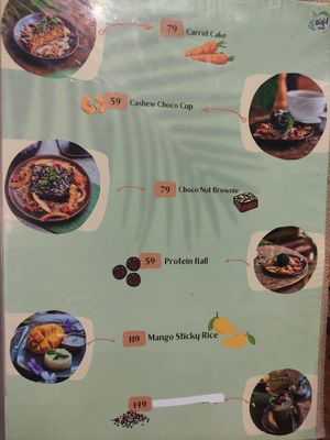 Menu at Wild Tribe Cafe in Koh Samui