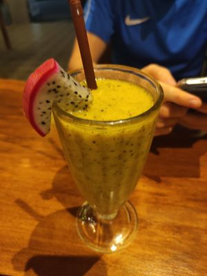 Passion smoothie at Wild Tribe Cafe in Koh Samui
