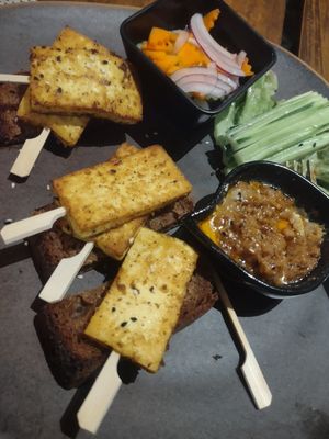 Tofu satay at Wild Tribe Cafe in Koh Samui