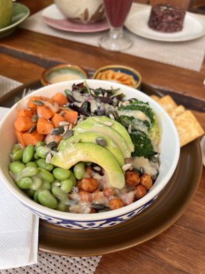 protein bowl with tofu  at Wild Tribe Cafe in Koh Samui