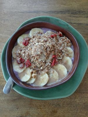 vegan bowl, delicious, friendly stuff, green, nice, perfect for me as vegan :) at Wild Tribe Cafe in Koh Samui