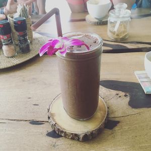 Chocolate date smoothie at Wild Tribe Cafe in Koh Samui