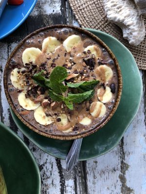 Cocolat smoothi bowl at Wild Tribe Cafe in Koh Samui