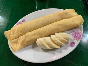Banana Pancakes at Nha Hang Quang Dung in Ha Giang
