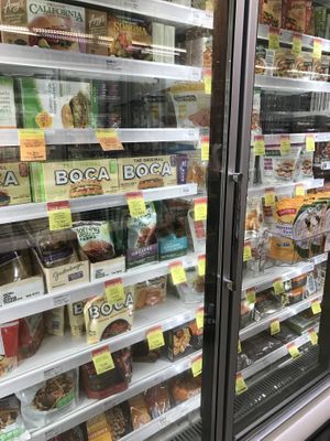 Meat alternatives at New Seasons Market in Beaverton
