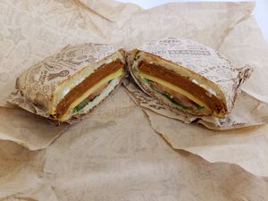 Field roast with chao and veganaise at New Seasons Market in Beaverton