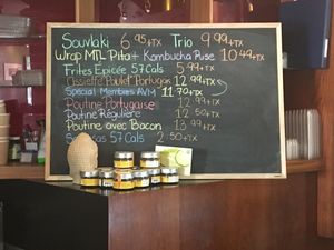 Menu  at Herbivores Marche Vegetalien in Montreal