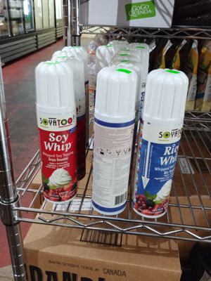 Vegan Whip Cream at Herbivores Marche Vegetalien in Montreal