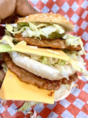 Big Jack burger  at Herbivores Marche Vegetalien in Montreal