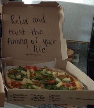 Good vegan pizza at Nags Head Pizza Company in Nags Head