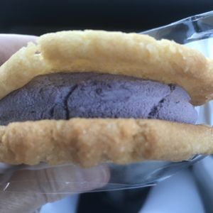 Lemon Luvberry ice cream sandwich  at Nags Head Pizza Company in Nags Head