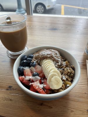 Açai bowl without honey   at The Daily Beet - Girod St in New Orleans
