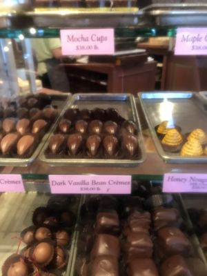 Vanilla Filled Chocolates (Very Rich and Sweet) at Harbor Candy Shop in Ogunquit