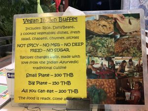 100 baht a plate at Dosha in Koh Phangan