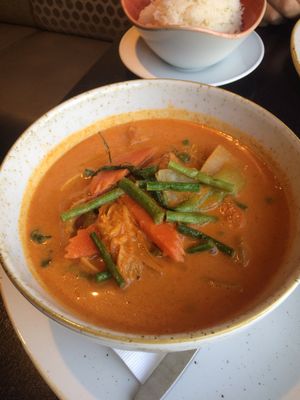 Vegan Masssaman Thai curry  at Niagara's Finest Thai in Niagara-on-the-lake