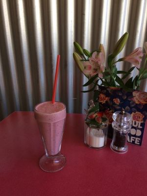 Vegan milkshakes are delicious  at Soul Food Cafe in Congleton