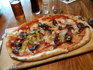 Mushroom & Corssette pizza! at ASK Italian in Newcastle Upon Tyne