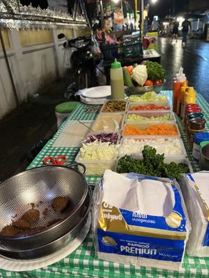 The stand  at Queen Falafel in Pai