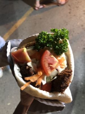   at Queen Falafel in Pai