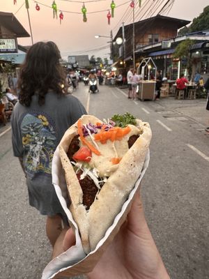   at Queen Falafel in Pai