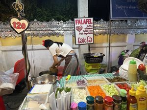   at Queen Falafel in Pai