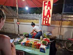  at Queen Falafel in Pai