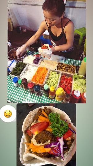   at Queen Falafel in Pai