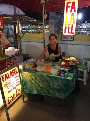 The place to be! at Queen Falafel in Pai