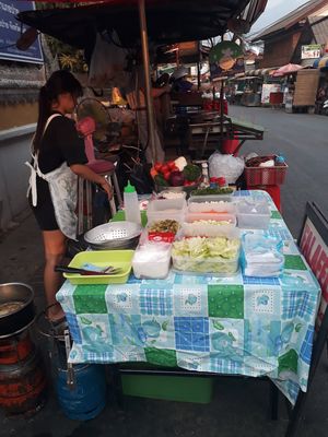 The stand at Queen Falafel in Pai