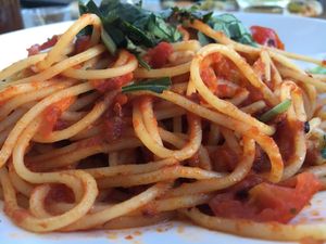 Spaghetti pomodoro  at ASK Italian in Durham