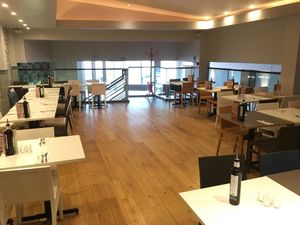 Mezzanine level dining room  at ASK Italian in Durham