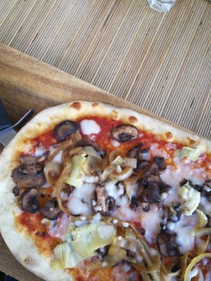 Vegan pizza  at ASK Italian in Durham