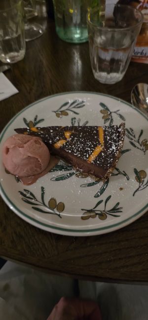Blood orange chocolate torte at ASK Italian in York