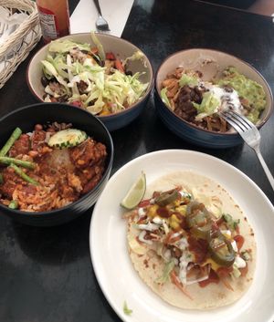 Nasi Lemak, Buddah Bowl and Jackfruit Taco at Sala - Hartamas in Kuala Lumpur