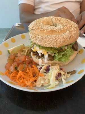 Bagel burger at Sala - Hartamas in Kuala Lumpur