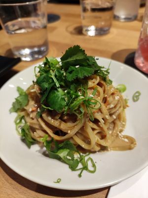 Rice noodles in peanut sauce at Mama Liu and Sons in Vienna