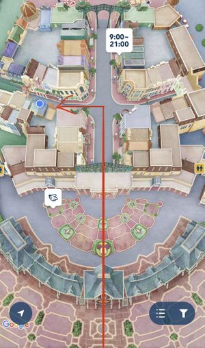   at Disneyland - Eastside Cafe in Tokyo