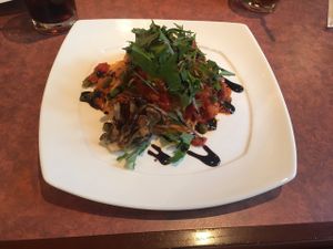 Tomato pasta at Disneyland - Eastside Cafe in Tokyo