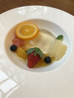 Elderberry jelly with fruit  at Disneyland - Eastside Cafe in Tokyo