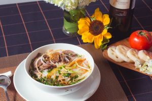 Vegetarian Pho at Spring Lotus - Duong Sinh Chay in Hanoi