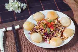 Vegetable salat at Spring Lotus - Duong Sinh Chay in Hanoi