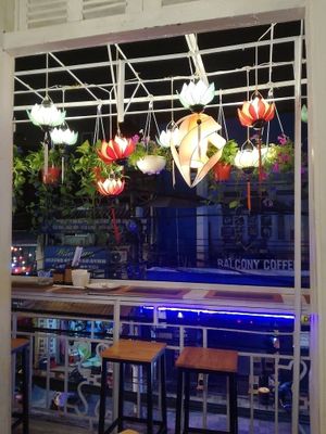 beatiful balcony at Spring Lotus - Duong Sinh Chay in Hanoi