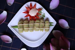 Mango fritters at Spring Lotus - Duong Sinh Chay in Hanoi