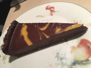 Vegan Blood Orange & Chocolate Torte at ASK Italian in Harrogate