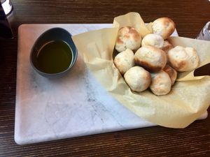 Vegan dough balls at ASK Italian in Harrogate