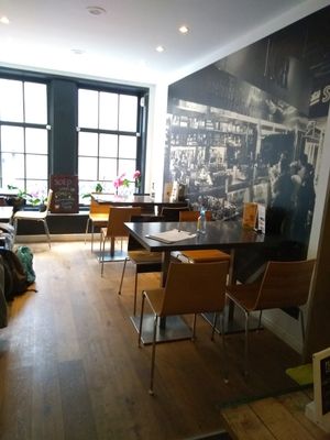 inside room at Anna's Lunchroom in Utrecht