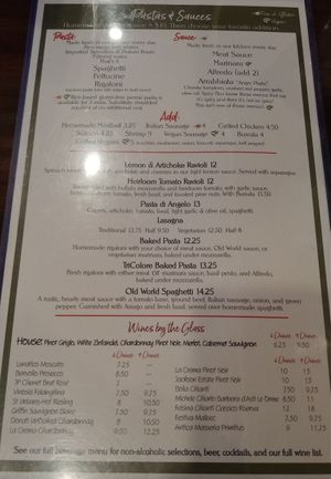 Menu 2 of 2 at Mama Rose in Estes Park