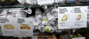 Wrap selection for vegans, quite filling, healthy and affordable at Dr Juice - Plaza Sliema in Sliema