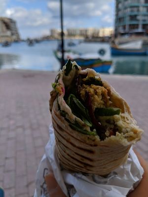 Falafel wrap at Dr Juice - Plaza Sliema in Sliema